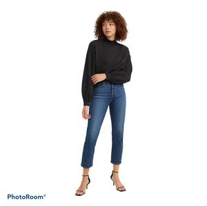 Levis Womens Wedgie Straight High Rise Jeans Sz 27